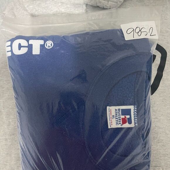 Vintage Russell Athletic Sweatshirt Mens Extra Large Blue 90s Crewneck Pullover - Picture 9 of 9